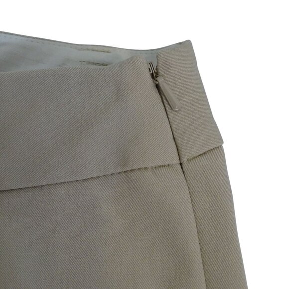 Talbots Women Slimming Heritage Khaki Beige Pants Size 4 Stretch Slim Leg NEW - Picture 2 of 14